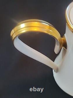 Lovely Lenox Porcelain Ivory & Gold ETERNAL Covered Teapot or Coffee Pot