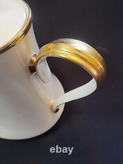 Lovely Lenox Porcelain Ivory & Gold ETERNAL Covered Teapot or Coffee Pot