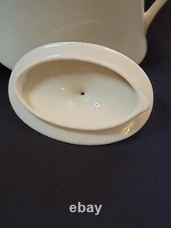 Lovely Lenox Porcelain Ivory & Gold ETERNAL Covered Teapot or Coffee Pot
