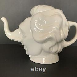 Luck And Flaw British Prime Minister Margaret Thatcher Tea Pot CARLTON WARE RARE
