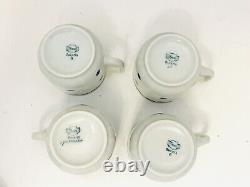 MCM Bavaria Thomson Porcelain Scandinavian Blue White Snowflakes 9Pc Tea Set