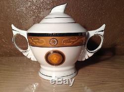 Medusa Porcelain In The Manner Of Versace Tea Pot Set