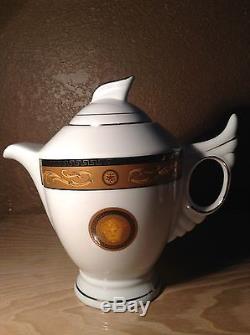 Medusa Porcelain In The Manner Of Versace Tea Pot Set