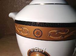 Medusa Porcelain In The Manner Of Versace Tea Pot Set