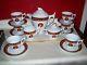 Medusa Porcelain Tea Set Pot Creamer Sugar Dish Cups Saucers