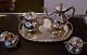 Mexico 925 Sterling Silver Serving Set With Tray Coffee & Tea Pot Sugar & Creamer