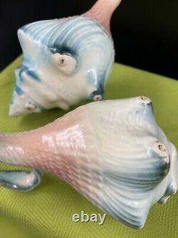 MID Century Hull USA Snail Conch Seashell & Seahorse Teapot Sugar Creamer Set