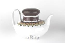 MID Century Modern Thomas Rosenthal Germany Wide Coffee Tea Pot +2 Cups Set Rare