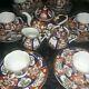 Mint Japanese Gold Imari Tea Set 3pc Service For Six Teapot Sugar Creamer