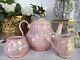 Mint Pink Lustre Sadler Swirl Teapot Set