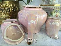 MINT PINK Lustre Sadler Swirl Teapot Set