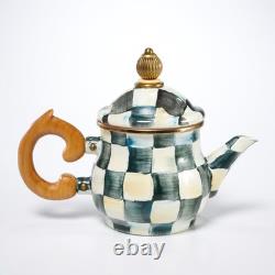 Mackenzie Childs Victoria Richard Courtly Check Tea Service Sugar Bowl Tea Pot