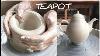 Making A Teapot On The Pottery Wheel