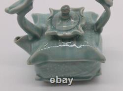 Marion Angelica Studio Pottery Ceramic Porcelain Personal Tea Pot & Cup