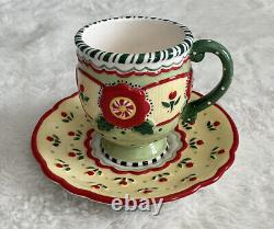 Mary Engelbreit Michel & Co. Maryment Christmas 2001 Teapot Set READ