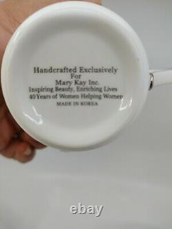 Mary Kay Pink & Platinum China 40th Anniversary 5pc Place Setting (2) + Teapot
