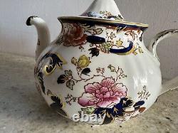 Mason's Mandalay Blue Hand Painted Tea Pot c1920 Excellent Condition 2