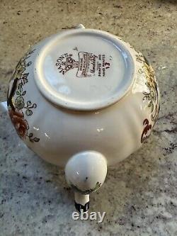 Mason's Mandalay Blue Hand Painted Tea Pot c1920 Excellent Condition 2