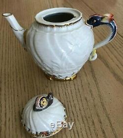 Meissen Swan Service Coffee Set Gold Trim Schwanen Service For Six Plus Teapot