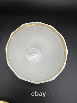 Meissen X Form Coffee Tea Pot Sugar & Creamer Porcelain Gold Baroque