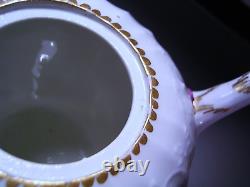 Meissen c1763 Porcelain Hand Painted Floral Teapot Crossed Swords Mark