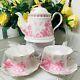 Meritage Easter Spring Bunny Floral Tea Cup Saucer Plate & Teapot Set You Choose