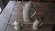 Michael Lambert Pottery Dancing Crackled Glaze Tea Set Tea Pot Creamer Sugar