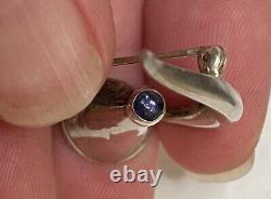 Michael Maureen Banner Sterling Silver Amethyst Coffee Tea Pot Brooch Pin Artist