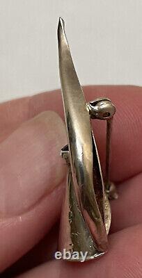 Michael Maureen Banner Sterling Silver Amethyst Coffee Tea Pot Brooch Pin Artist