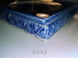 Mid Century DeChang Taoci Blue and White Floral Porcelain Teapot Trivets