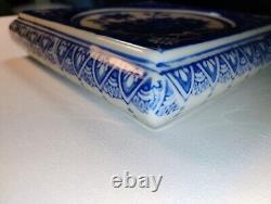 Mid Century DeChang Taoci Blue and White Floral Porcelain Teapot Trivets