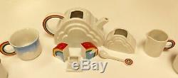 Mid Century Modern Vandor Imports Rainbow Tea Coffee Set Made in Japan 1979 1980