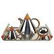 Midcentury Laslo Towle Futura Tea Set Italy