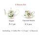 Milk Jar Flower Designed Tea Cup British Coffee Teapot Sugar Storage Teawear New