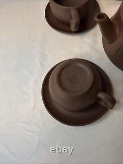 Ming Furnace Old Purple Mud Chinese Yixing Tea Pot Set 14 Pieces A7