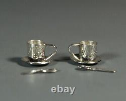 Miniature Teapot set Navajo Sterling Silver Wesley Whitman Signed