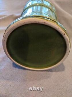 Modern 1970's Elongated Olive and Moss Green Tea Pot Set, 9 Pieces