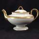 Morgan Belleek Gold Encrusted Teapot Tea Pot Vintage Porcelain A1
