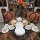 Moritz Zdekauer White & 24k Gold Rim Porcelain Golf Ball Tea Pot Luncheon Set