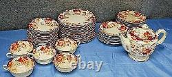 Moriyama Orange Gold 1926-1929 Tea Pot Plates Saucers 48 Pieces L2445