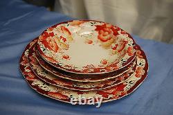 Moriyama Orange Gold 1926-1929 Tea Pot Plates Saucers 48 Pieces L2445