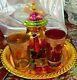 Moroccan Tea Set, 2 Cups Tea Glasses, Teapot, Tea Tray Brand New