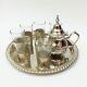 Moroccan Tea Glasses, Vintage Set Of Handmade Teapot, Tea Tray, Set Of 6 Tea Cups