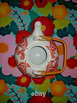 Mount Everest Tea Pot Set 4 Cups Good Condition Rare Floral China Japan