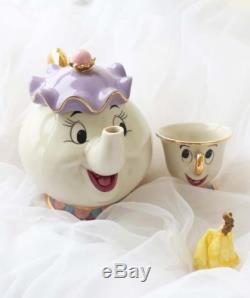 Mrs Potts & son Chip cup Beauty & Beast Tea Pot & Cup Set Elegant Gift Ceramics