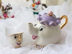 Mrs Potts & son Chip cup Beauty & Beast Tea Pot & Cup Set Elegant Gift Ceramics