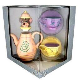 NEW! Disney Alice in Wonderland Mad Tea Party Dormouse Teapot & Teacup Set