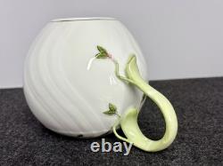 NEW Herend Rothschild Garden Teapot With Rose Finial Leaf Handle 5.5 in High