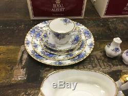 NEW Moonlight Rose Royal Albert Bone China, Serving For 4 Set + Teapot, Gravy