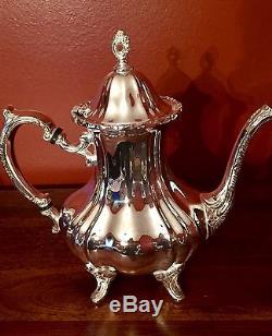 NEW, NEVER USED, TOWLE SILVERPLATE, FOUR PIECE COFFEE AND TEA SET